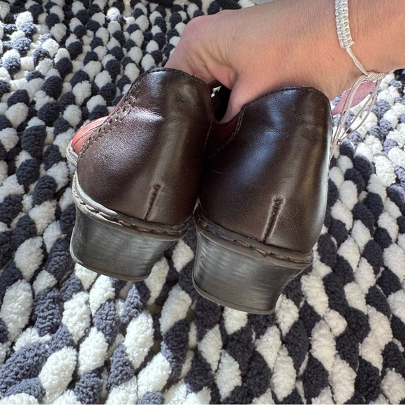 Rieker Red and Brown Women's mules - Picture 4 of 7